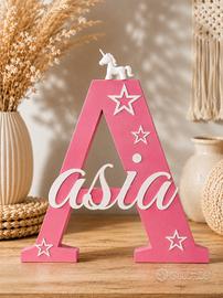 Lettera Nome Personalizzata- Decorazione Cameretta