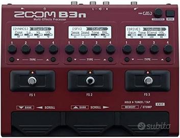 Pedaliera multieffetto per basso zoom b3n