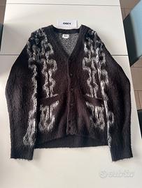 Cardigan Obey Temple Nero