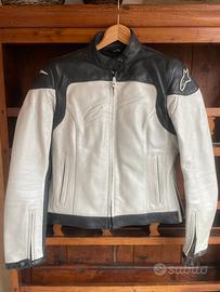 Giacca moto donna in pelle alpinestar stellla M