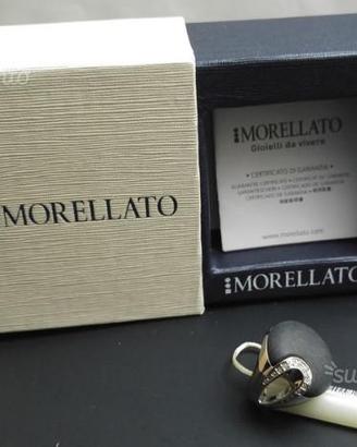 NUOVO Anello MORELLATO acciaio e onice naturale