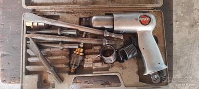 scalpello pneumatico professionale con valigetta 
