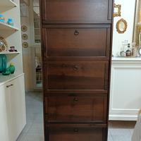scarpiera in legno a 5 scomparti 