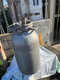 Bidone di latte alluminio vintage