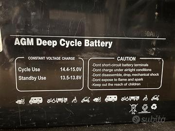 Batteria AGM DEEP-CYCLE GPow3r 12V 260Ah