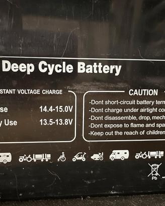 Batteria AGM DEEP-CYCLE GPow3r 12V 260Ah