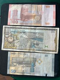 Banconote e Francobolli Siria Vintage