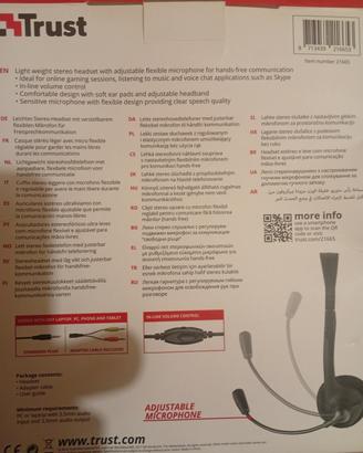 Cuffie computer con microfono 