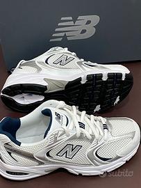 Originali_New Balance 530 White Silver Navy N.38