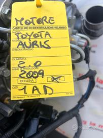 Motore Toyota Auris Anno 2009 - 1AD