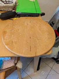 porta vivande di legno centrotavola girevole 