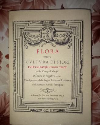 Libro Flora Ouero Cultura Di Fiori 1638