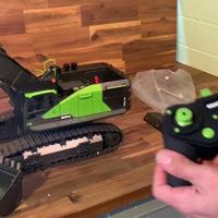 Escavatore huma 1593 22 canali pala in  acciaio.