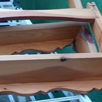 mensole in legno massello