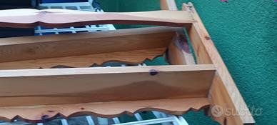 mensole in legno massello