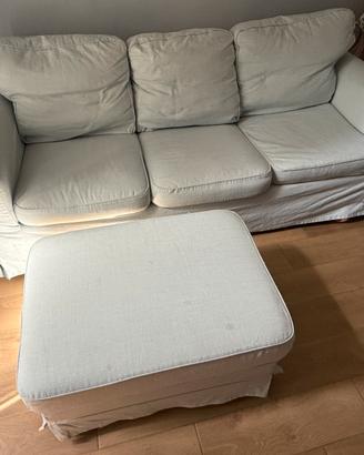 Divano extorp ikea 3 posti e pouf contenitore