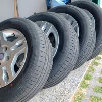 ruote complete con cerchi in lega Fiat Panda 169