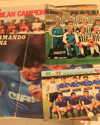 Posters squadre e calciatori anni '80