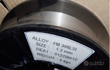 Filo inox 316 diam 1,20 su bobine da 5 kg