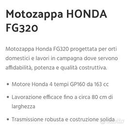 Motozappa Honda NUOVA