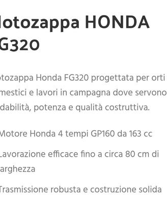 Motozappa Honda NUOVA