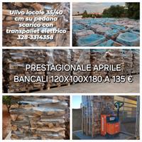 LEGNA DA ARDERE SU BANCALI 120X100X180 135€ ULIVO