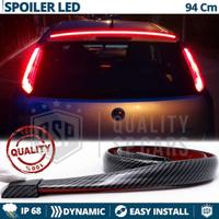 SPOILER LED Posteriore Universale in CARBONIO 94cm