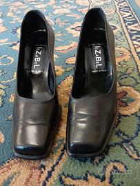 Scarpe decollete donna pelle nera n. 39