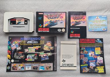 F-ZERO NINTENDO SNES COMPLETO GIG SUPER NINTENDO