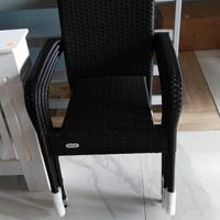 4 sedie polirattan