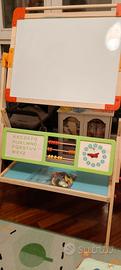 Lavagna per bambini  in Legno doppia faccia