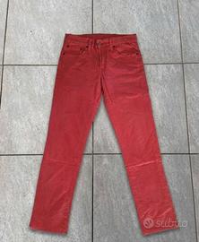 Jeans Levi's Straight 511 rossi da uomo