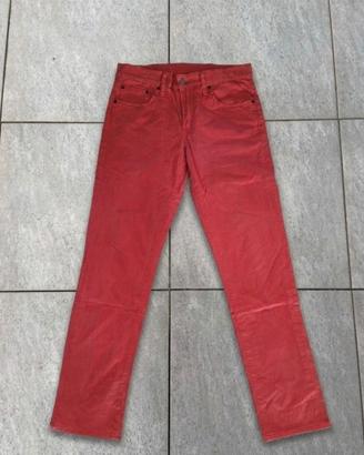 Jeans Levi's Straight 511 rossi da uomo