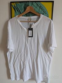 Camicia bianca cotone/lino