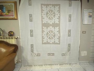 Splendida tenda in lino 100% fatta a mano