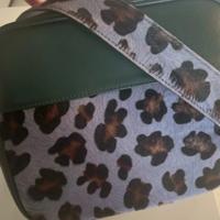 Borsa in pelle e cavallino