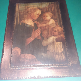 Quadro Madonna con Gesù e Angelo