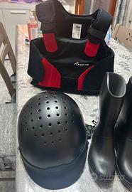 Attrezzatura equitazione bambina 6 anni