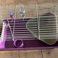 Gabbia per roditori + lettiera