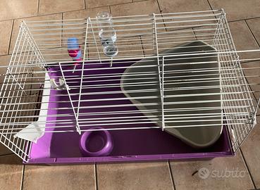 Gabbia per roditori + lettiera