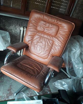 Poltrona ufficio in pelle
