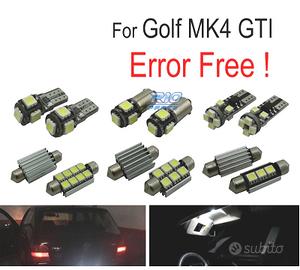 KIT 15 LAMPADE LED INTERNE PER VOLKSWAGEN VW GOLF 