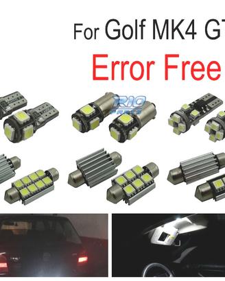 KIT 15 LAMPADE LED INTERNE PER VOLKSWAGEN VW GOLF 