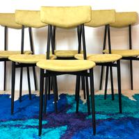6 Sedie Vintage Anni 60 Design Made In Italy