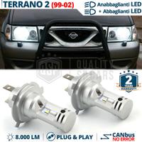 Kit Luci LED H4 Per Fari NISSAN TERRANO 2 99-02