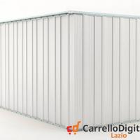 deposito attrezzi giardino 175x307cm 5,4mq bianco