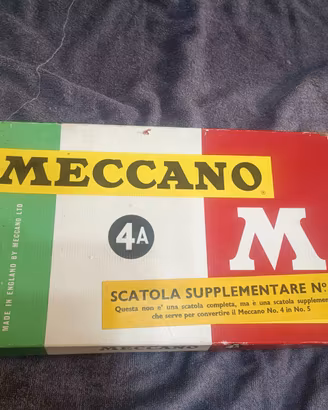 meccano vintage - scatola supplementare 4A (Anni '