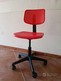 Sedia scrivania regolabile in altezza tipo smallen