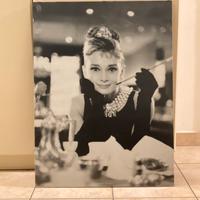 Quadro poster cornice Audrey Hepburn 60x80