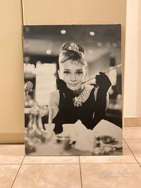 Quadro poster cornice Audrey Hepburn 60x80